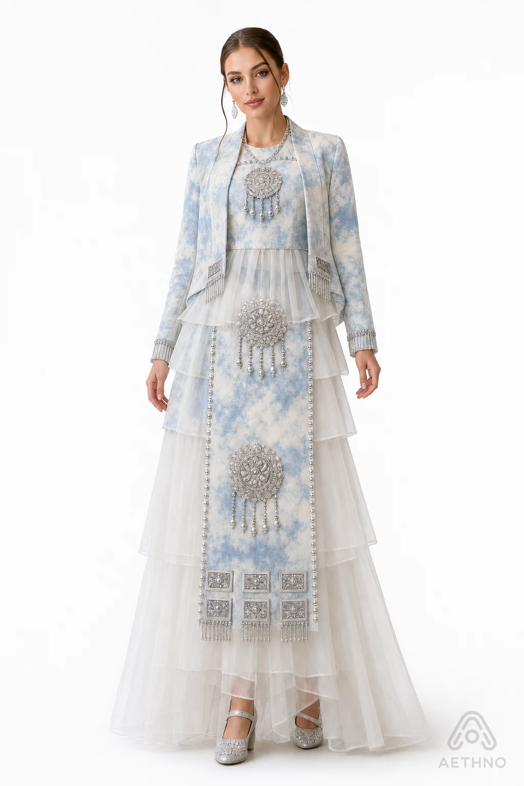 AETHNO Miao-Inspired Embroidered Women's Outfit - Look 275 - Image 6
