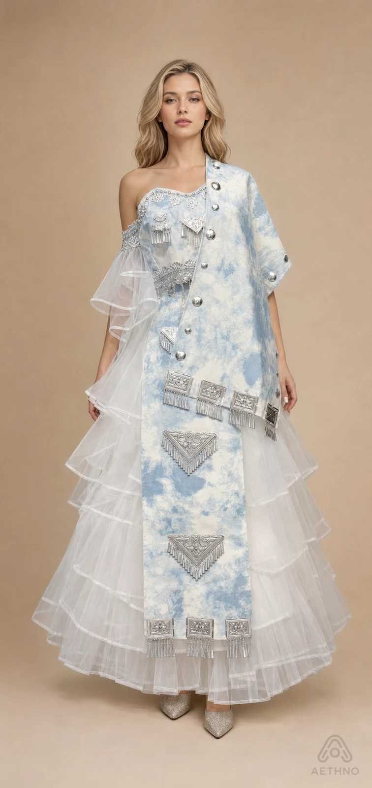 AETHNO Miao-Inspired Embroidered Women's Outfit - Look 287