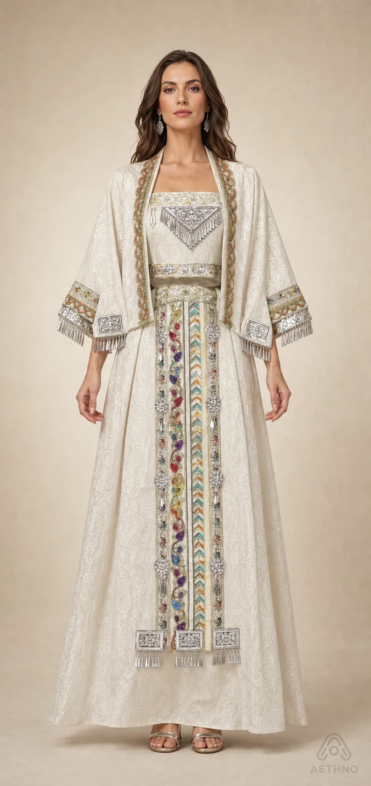 AETHNO Miao-Inspired Embroidered Women's Outfit - Look 288