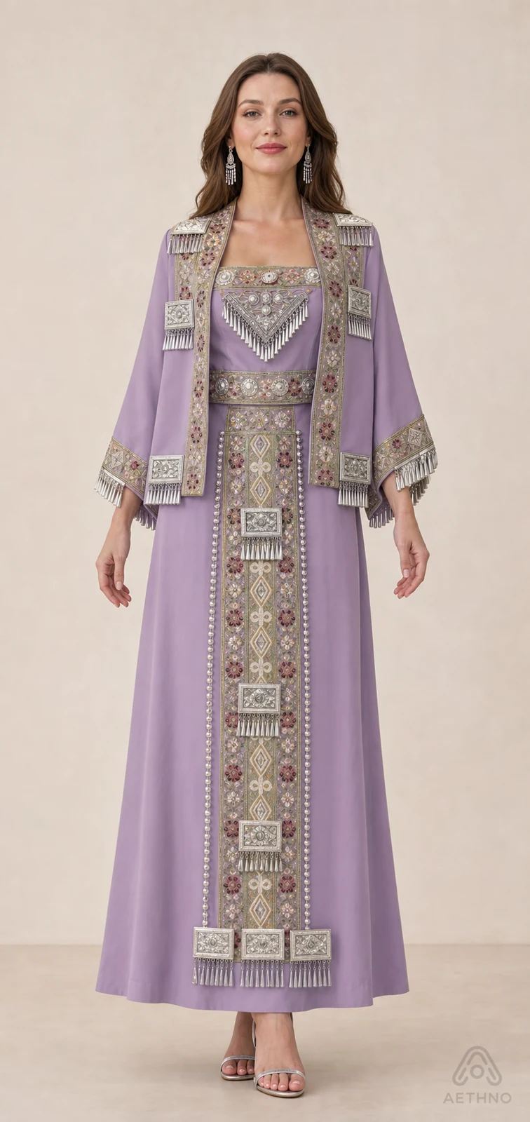 AETHNO Miao-Inspired Embroidered Women's Outfit - Look 291