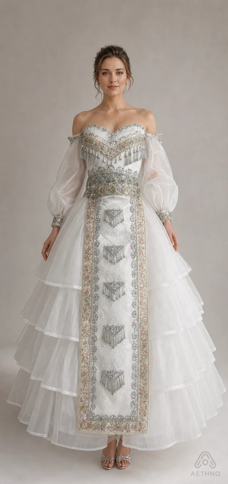 AETHNO Miao-Inspired Embroidered Women's Outfit - Look 292