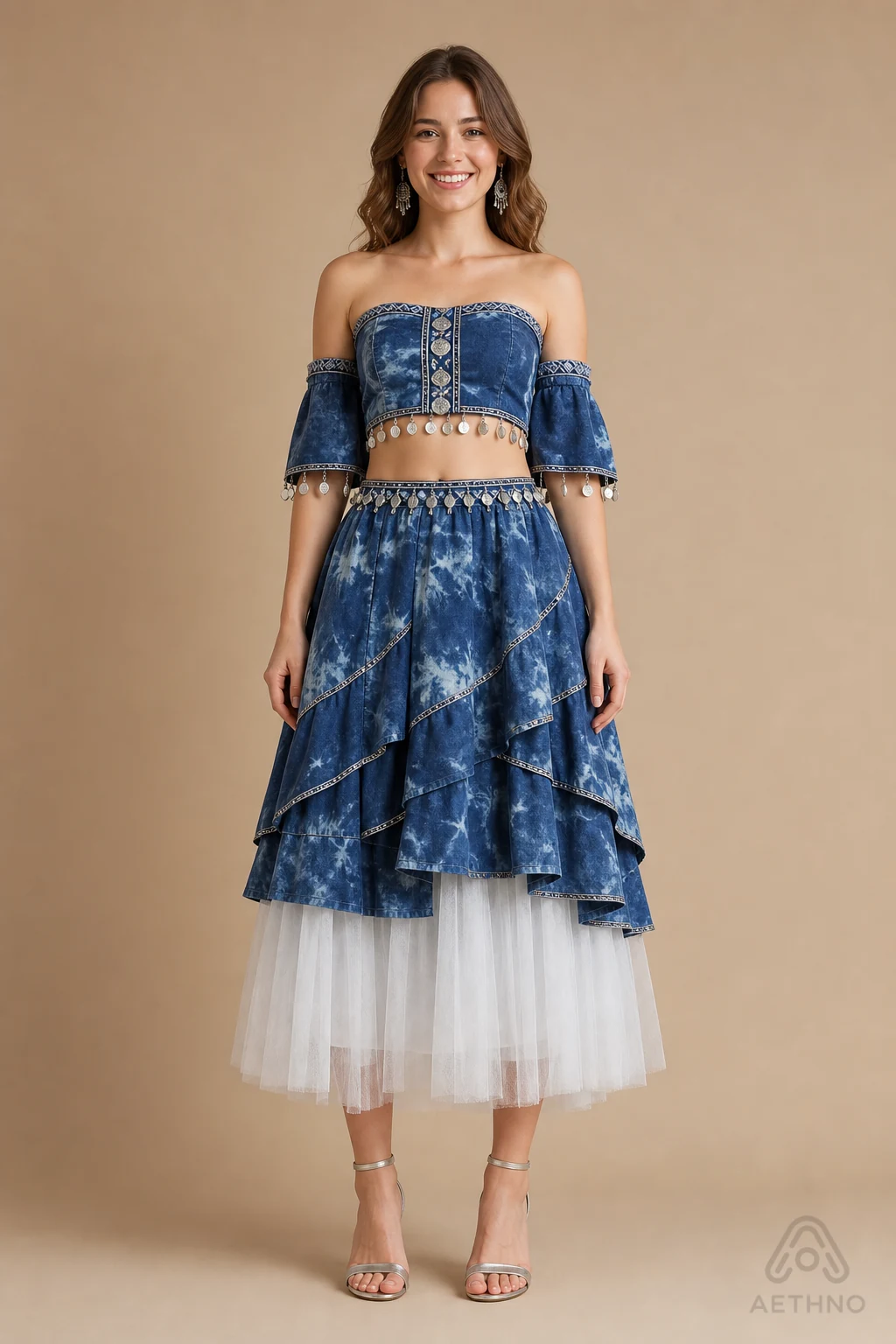 AETHNO Miao-Inspired Embroidered Women's Outfit - Look 321