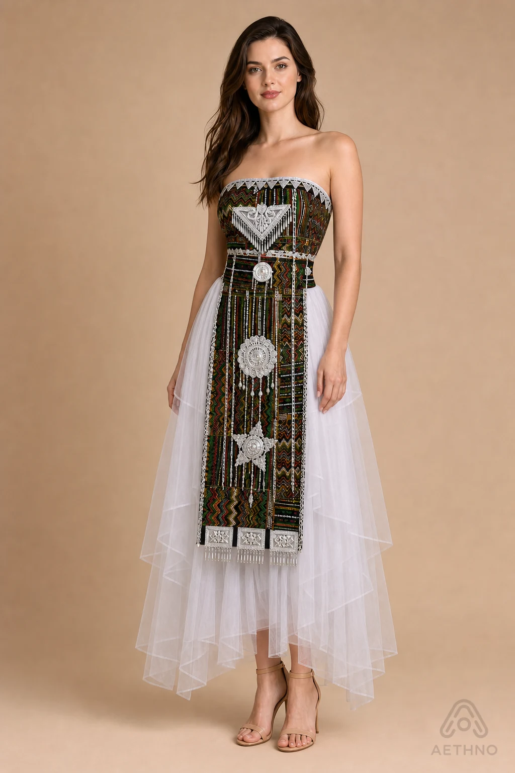 AETHNO Miao-Inspired Embroidered Women's Outfit - Look 334 - Image 2