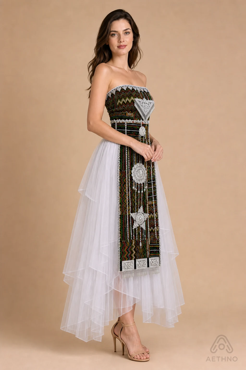 AETHNO Miao-Inspired Embroidered Women's Outfit - Look 334 - Image 3