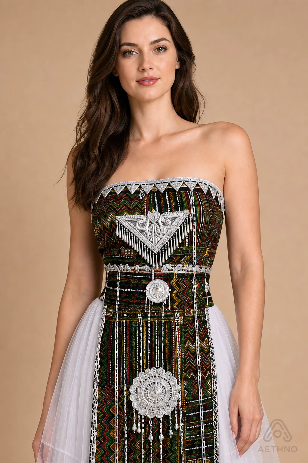 AETHNO Miao-Inspired Embroidered Women's Outfit - Look 334 - Image 5