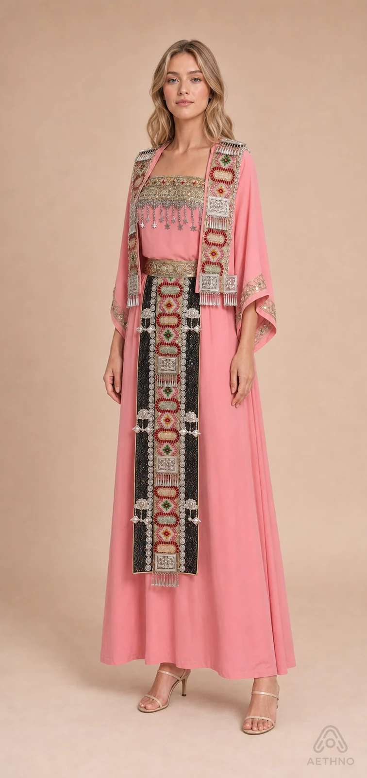 AETHNO Miao-Inspired Embroidered Women's Outfit - Look 345 - Image 2