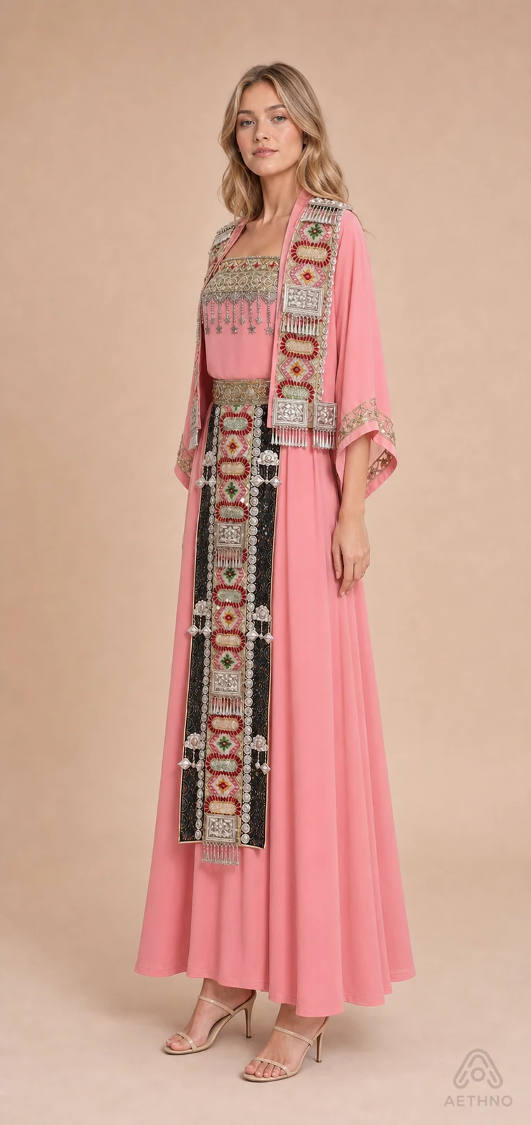AETHNO Miao-Inspired Embroidered Women's Outfit - Look 345 - Image 3