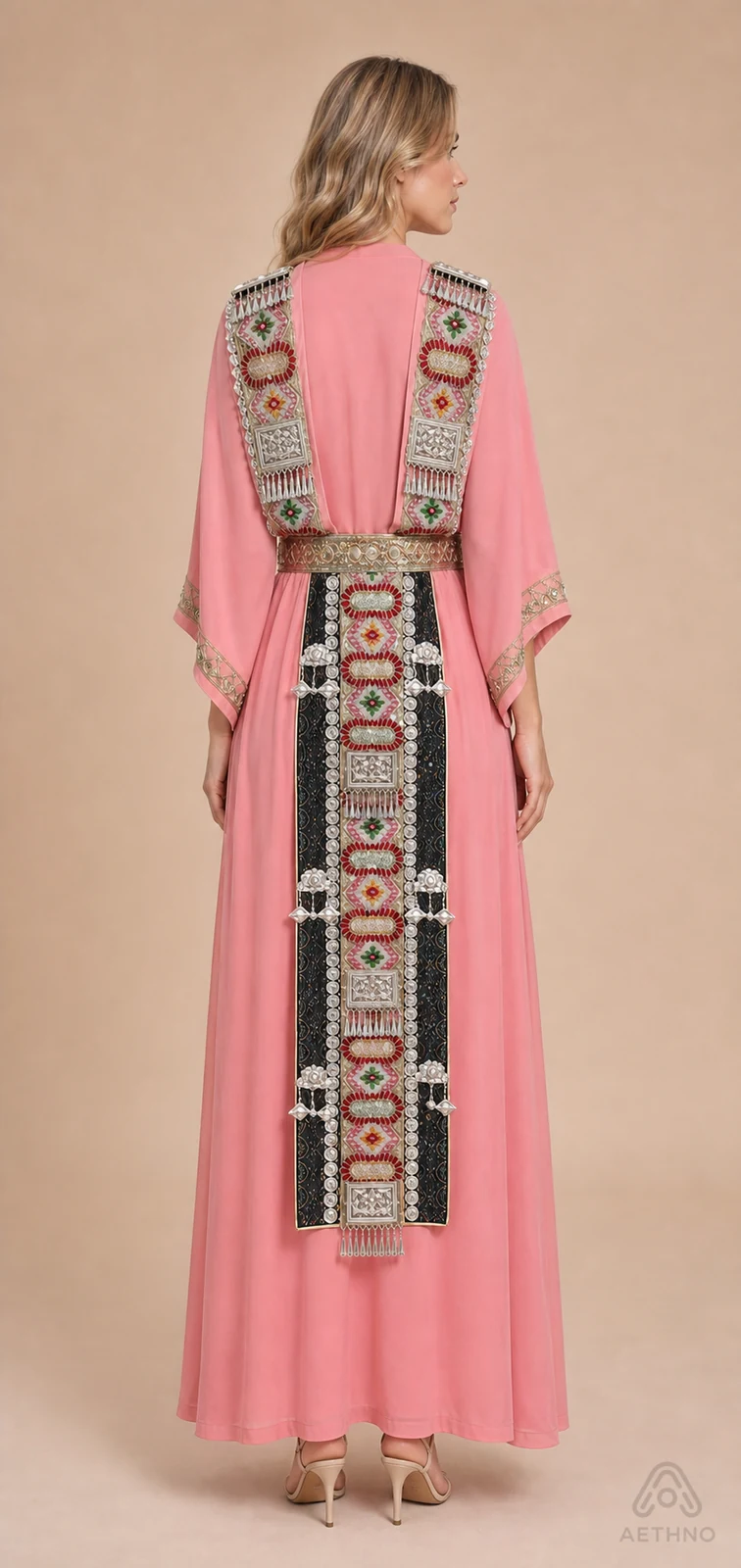 AETHNO Miao-Inspired Embroidered Women's Outfit - Look 345 - Image 4
