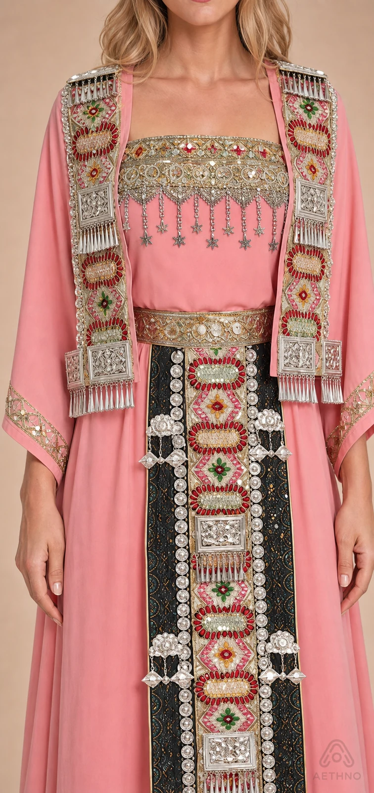 AETHNO Miao-Inspired Embroidered Women's Outfit - Look 345 - Image 6
