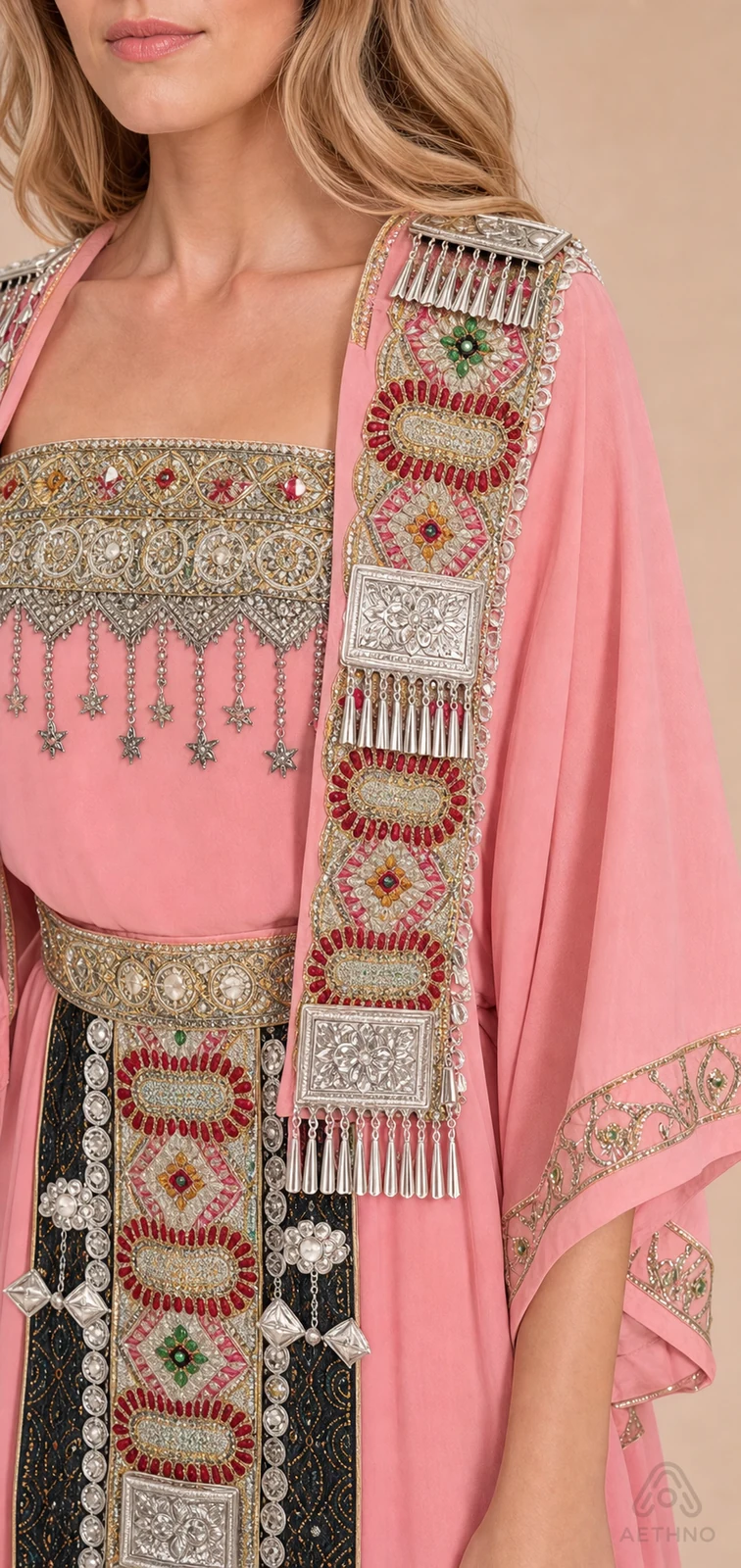 AETHNO Miao-Inspired Embroidered Women's Outfit - Look 345 - Image 7