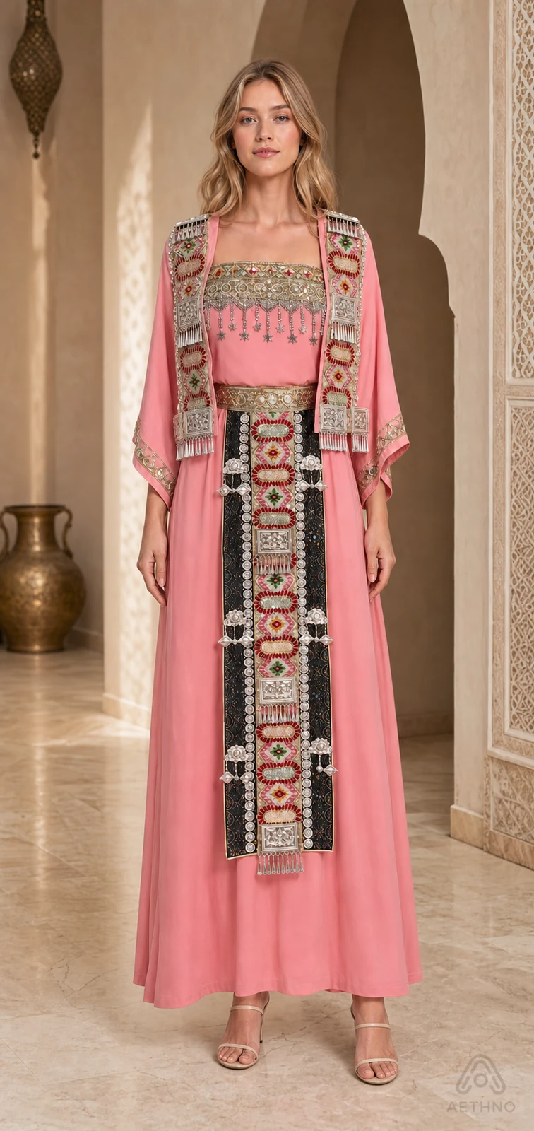 AETHNO Miao-Inspired Embroidered Women's Outfit - Look 345 - Image 9