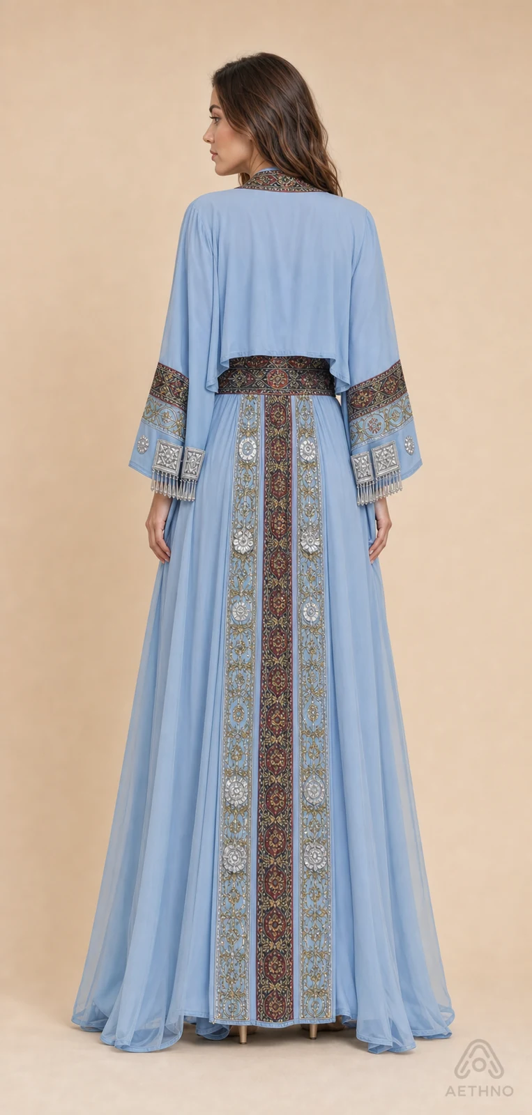 AETHNO Miao-Inspired Embroidered Women's Outfit - Look 348 - Image 4