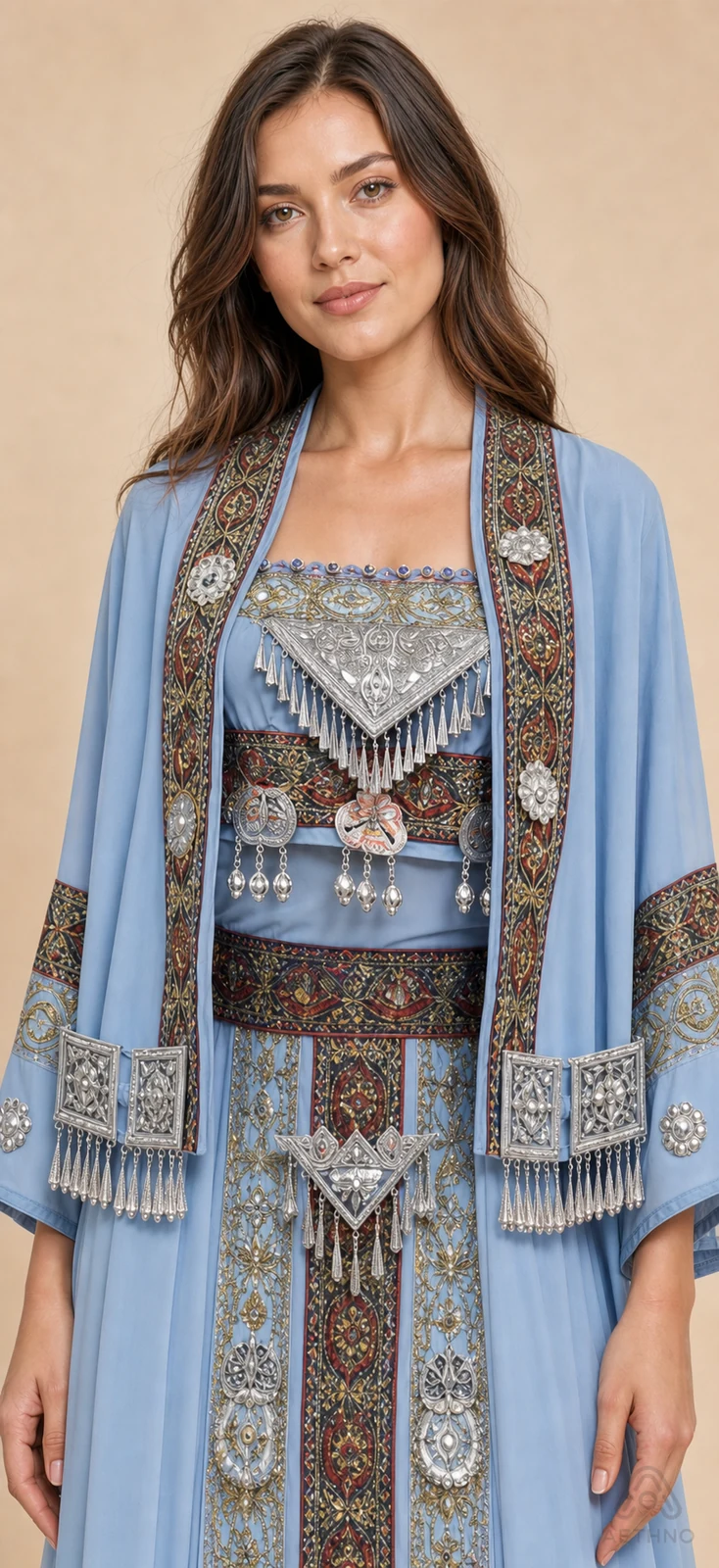 AETHNO Miao-Inspired Embroidered Women's Outfit - Look 348 - Image 5