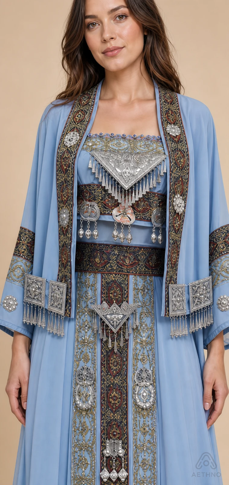 AETHNO Miao-Inspired Embroidered Women's Outfit - Look 348 - Image 6