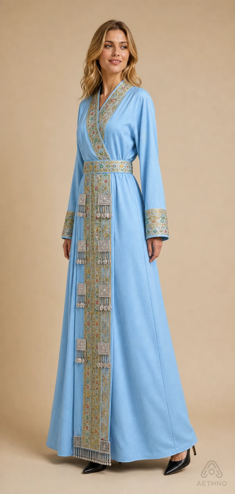 AETHNO Miao-Inspired Embroidered Women's Outfit - Look 364 - Image 2