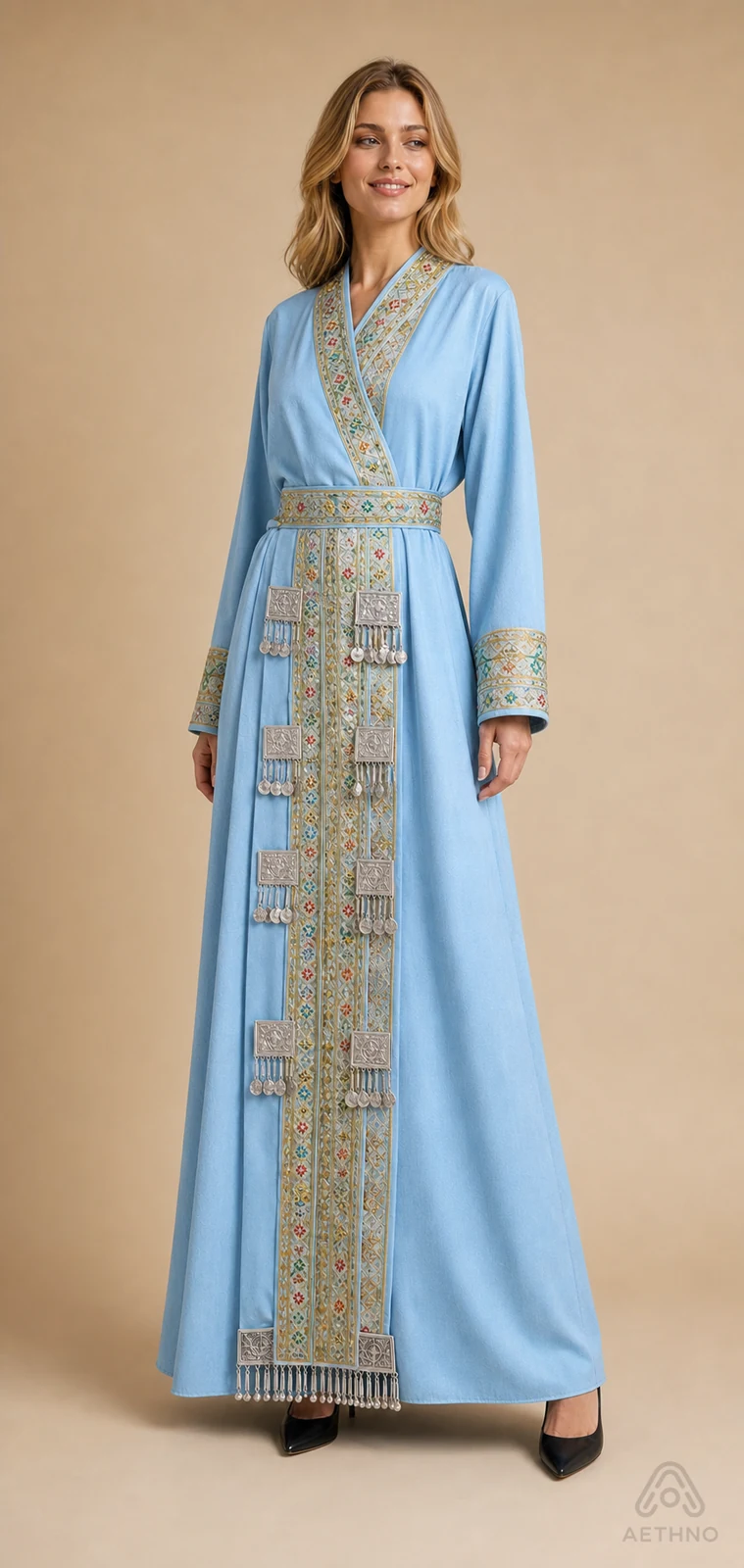 AETHNO Miao-Inspired Embroidered Women's Outfit - Look 364 - Image 3