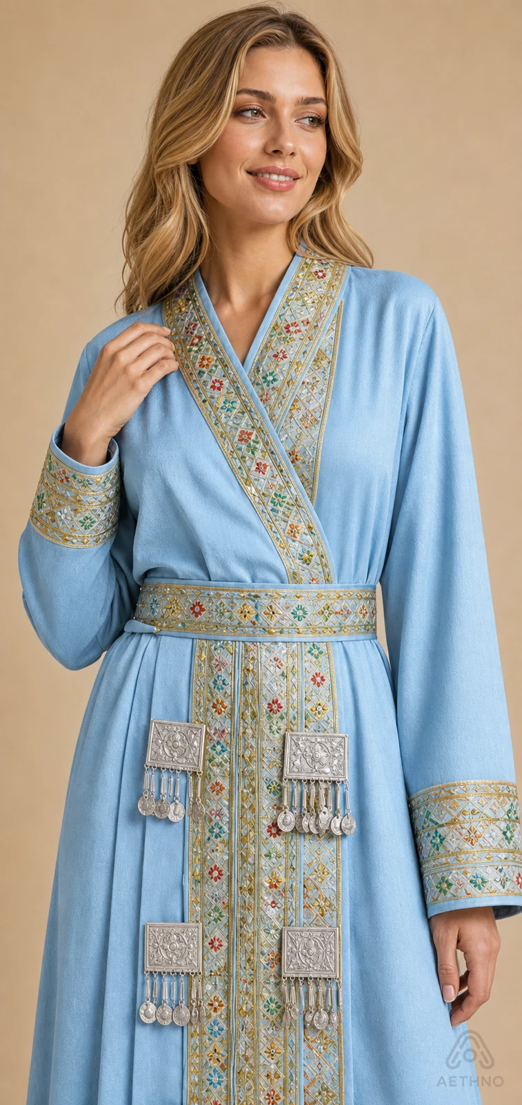 AETHNO Miao-Inspired Embroidered Women's Outfit - Look 364 - Image 7