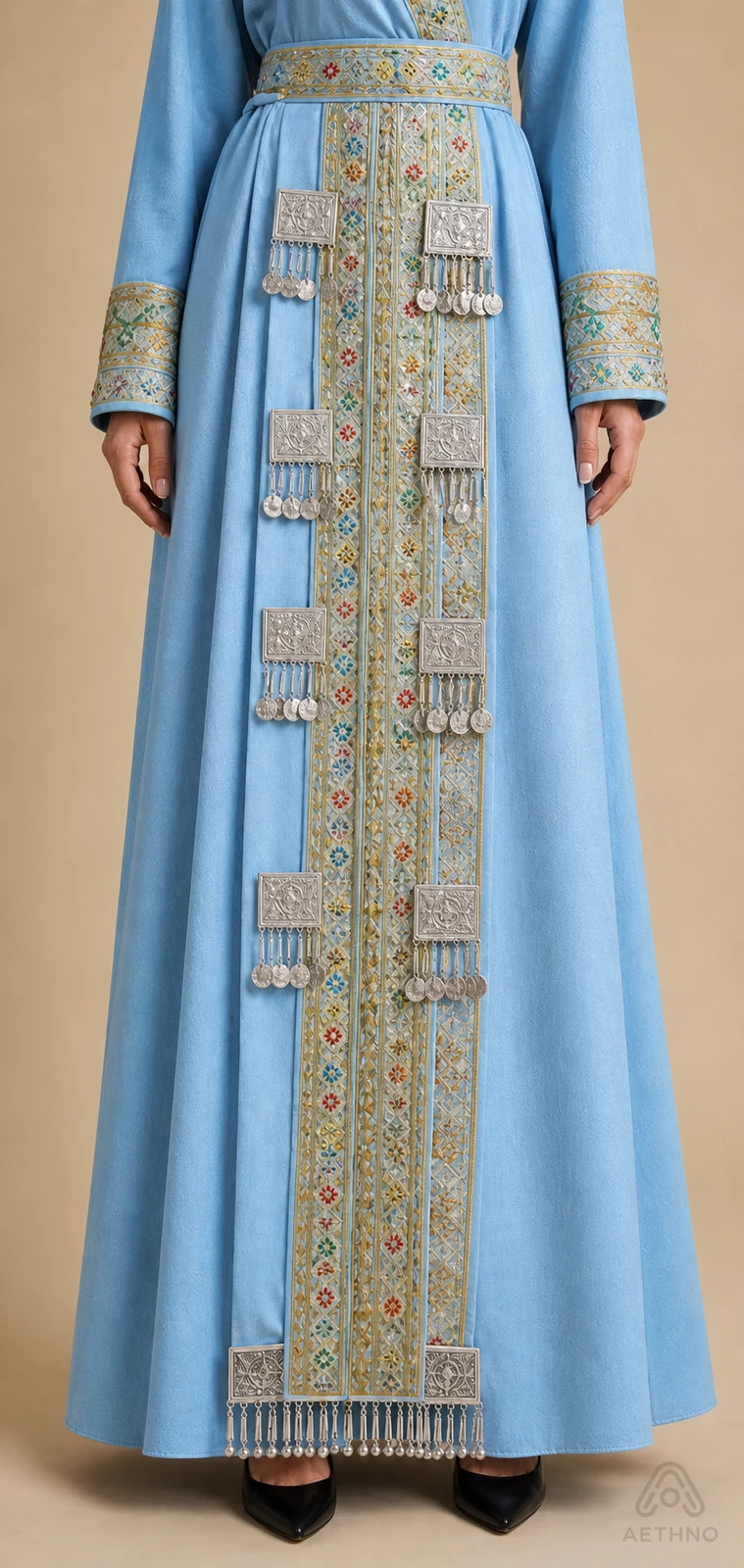 AETHNO Miao-Inspired Embroidered Women's Outfit - Look 364 - Image 8