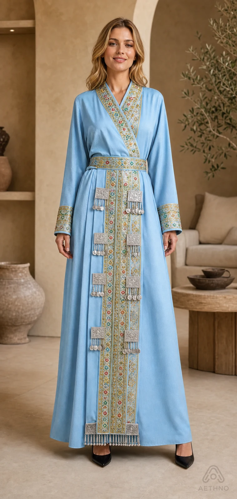 AETHNO Miao-Inspired Embroidered Women's Outfit - Look 364 - Image 9