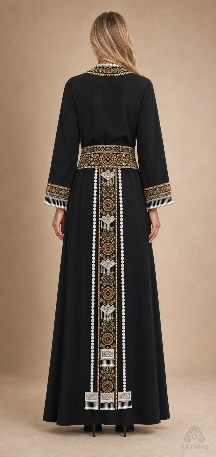 AETHNO Miao-Inspired Embroidered Women's Outfit - Look 365 - Image 4