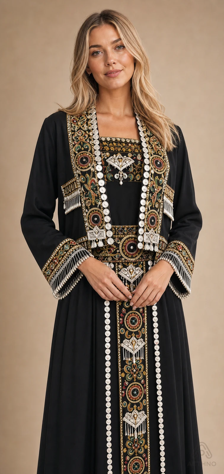 AETHNO Miao-Inspired Embroidered Women's Outfit - Look 365 - Image 5