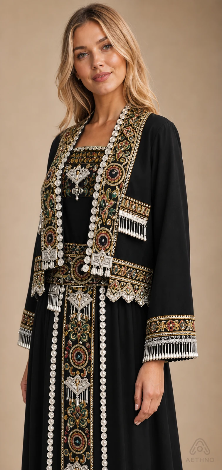 AETHNO Miao-Inspired Embroidered Women's Outfit - Look 365 - Image 7