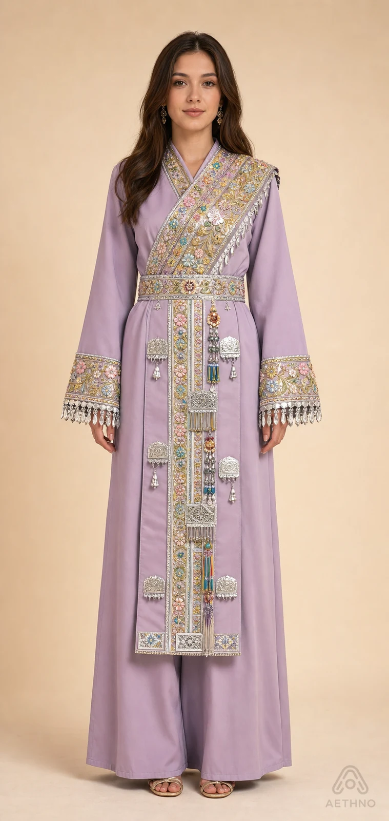AETHNO Miao-Inspired Embroidered Women's Outfit - Look 380