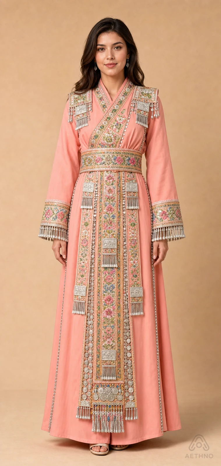 AETHNO Miao-Inspired Embroidered Women's Outfit - Look 383